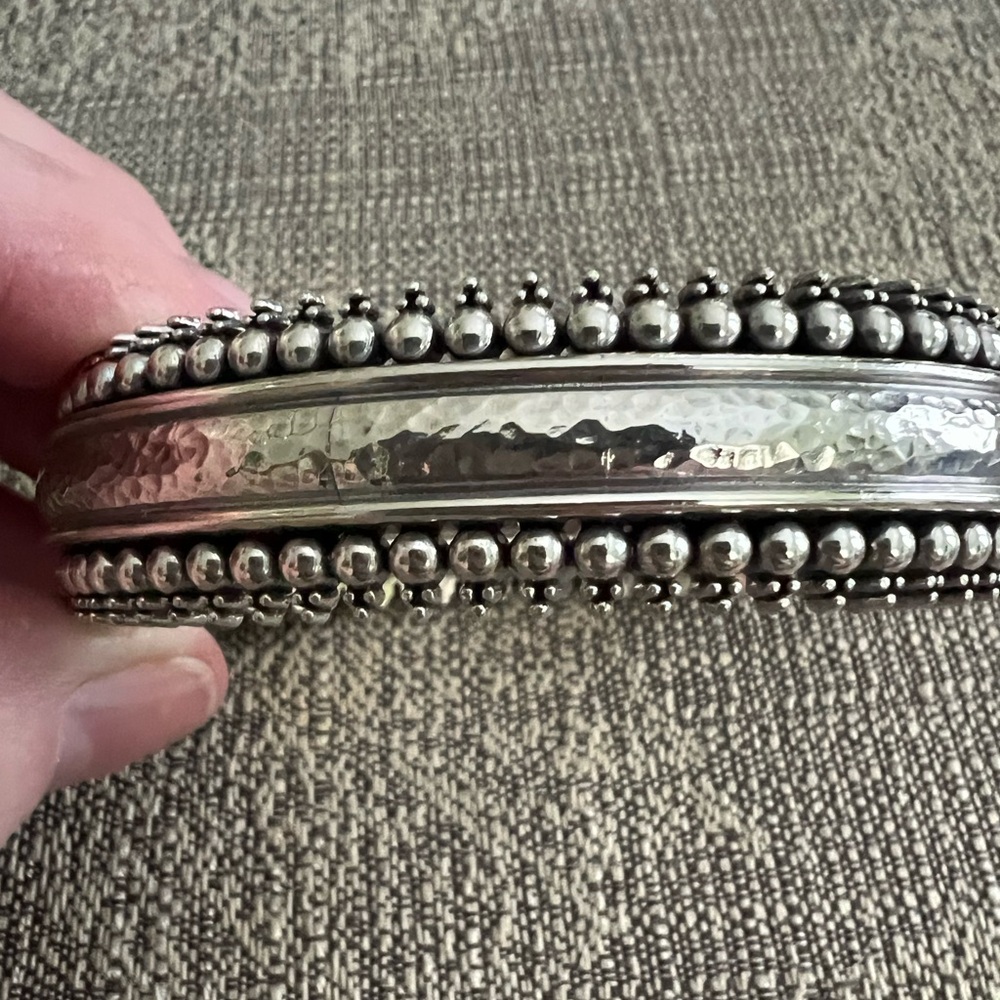 Brighton Silver hammered with beading bangle
Price Dropped! - Picture 2 of 7